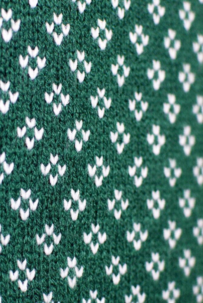 Jersey de Navidad Parejas Clásico Verde y Blanco Elegante