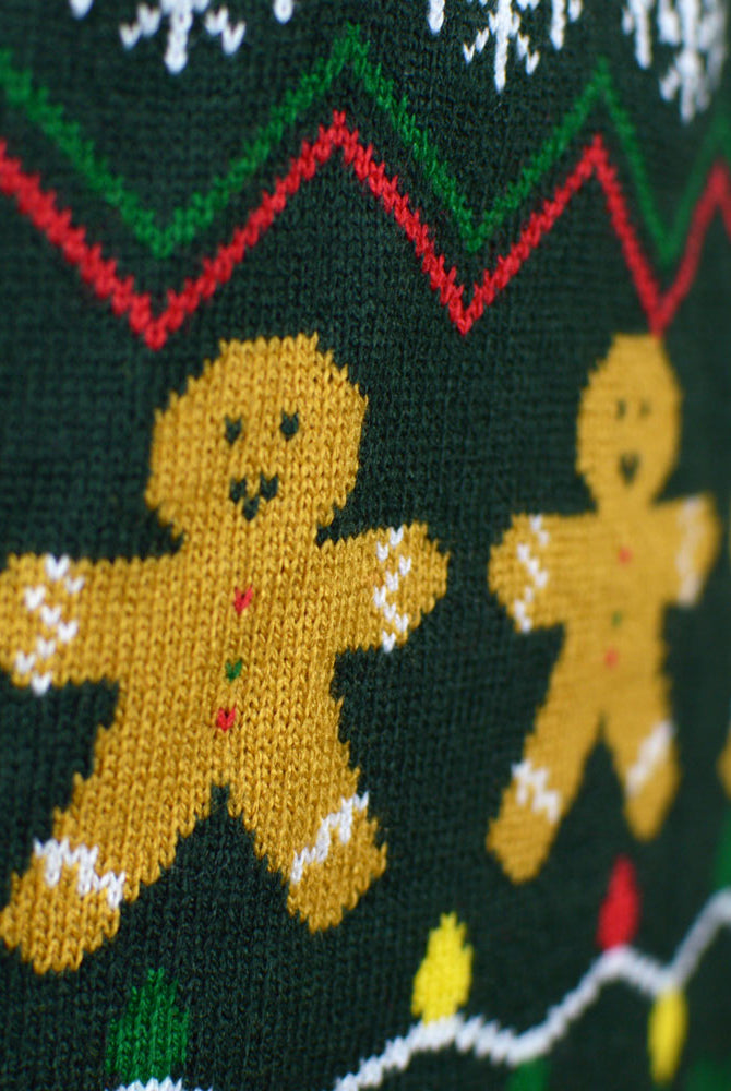 Jersey de Navidad Parejas Happy Holidays Verde