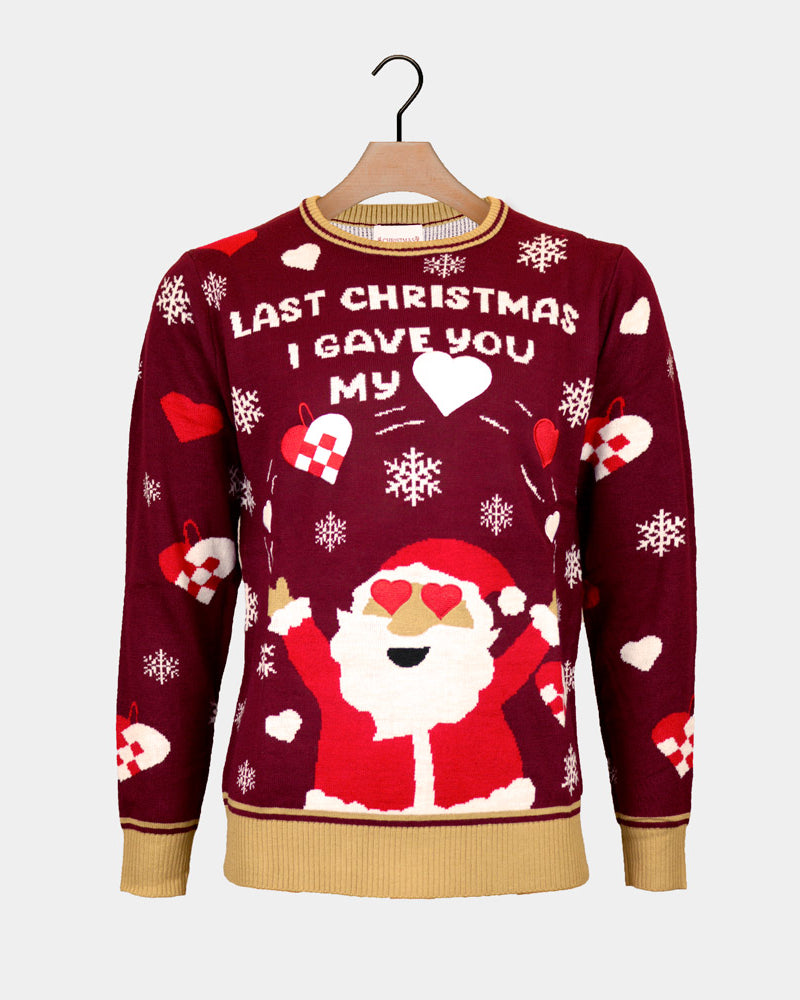 Jersey de Navidad Parejas Last Christmas I gave you my Heart