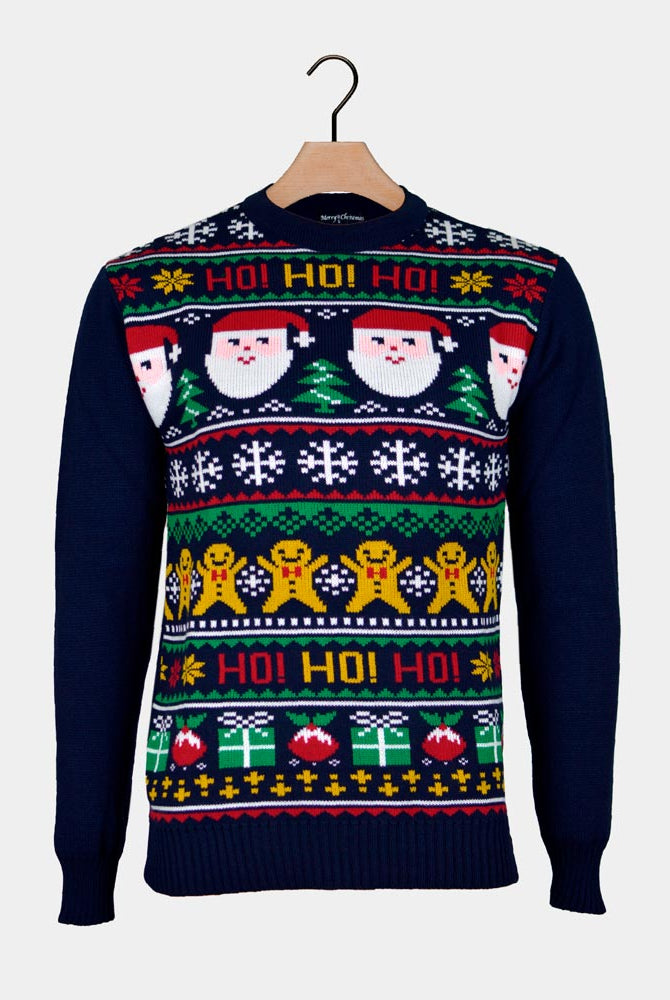 Jersey de Navidad Parejas Papá Noel Ho Ho Ho!