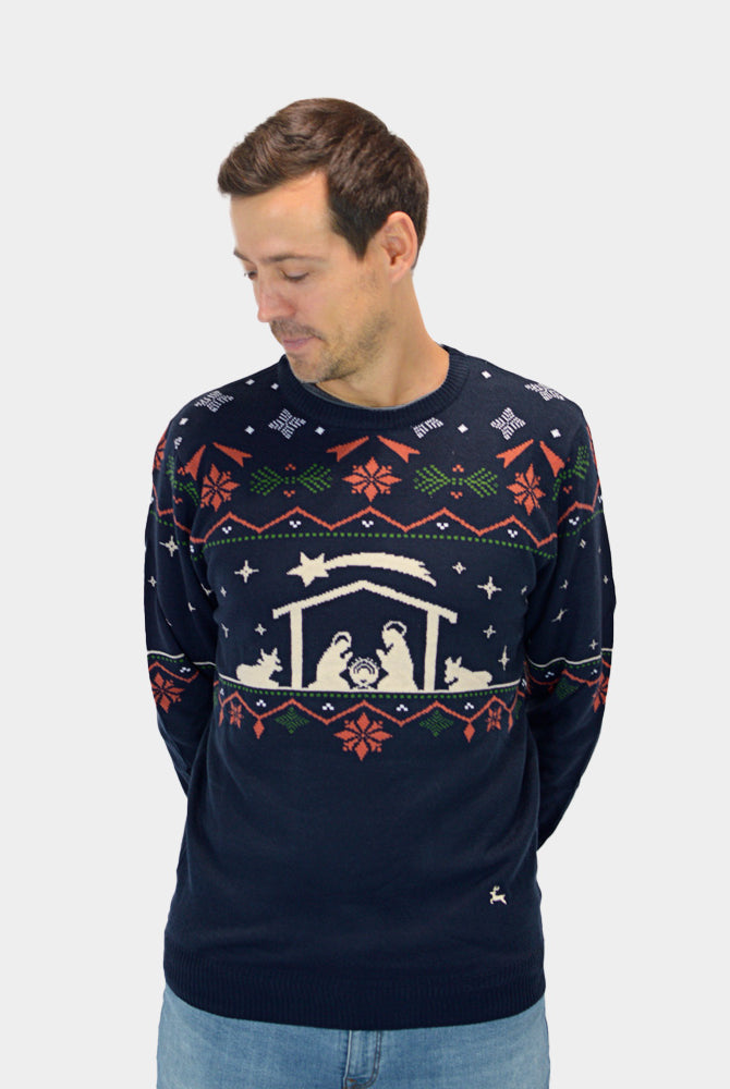 Jersey de Navidad Hombre Portal de Belén