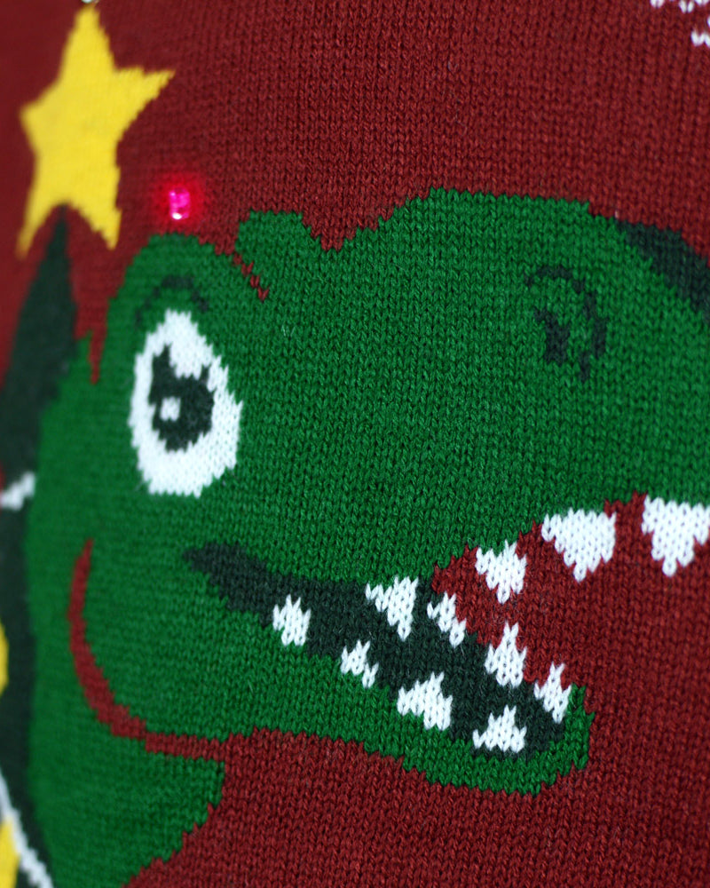 Jersey de Navidad  Tree-Rex Luces LED para Familia Christmas
