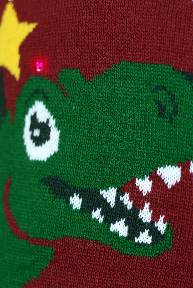 Jersey de Navidad Tree-Rex Luces LED para Mujer Christmas