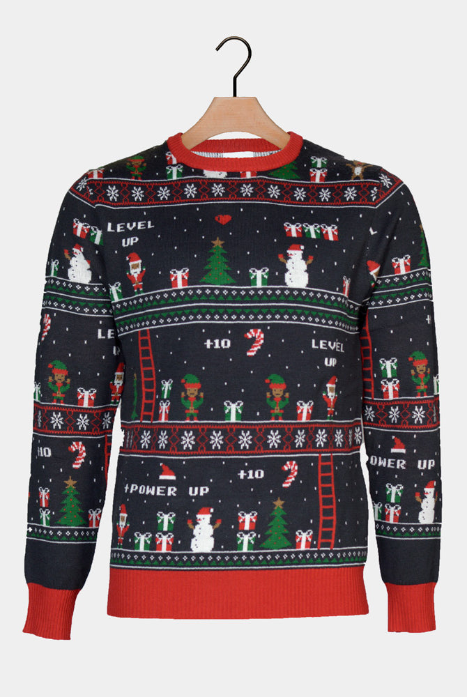 Jersey de Navidad Vintage Gaming de Pareja