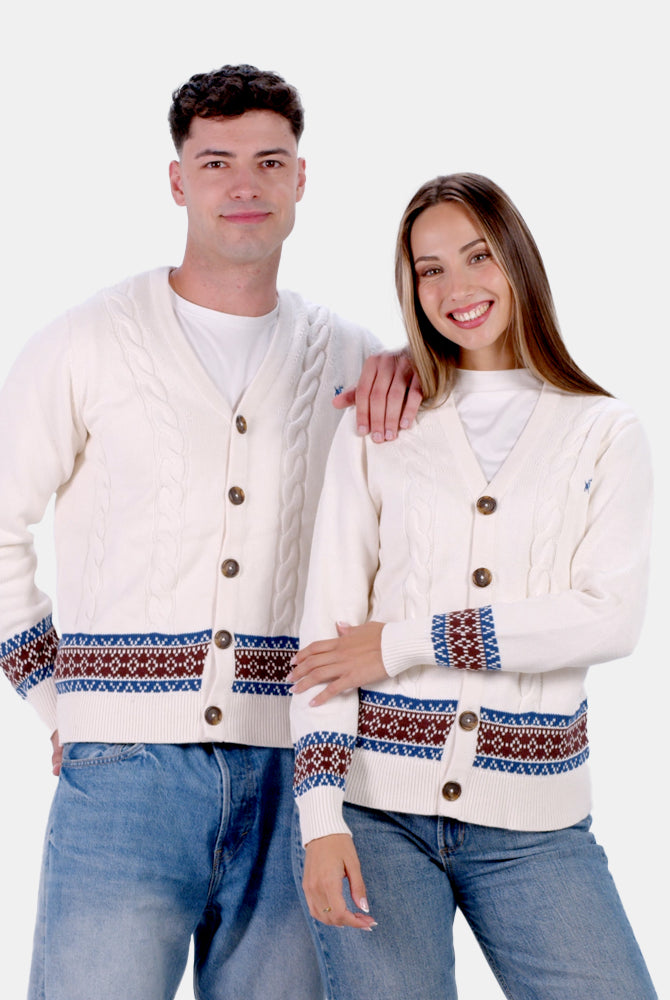 Jersey para Hombre Cárdigan de Algodón Orgánico Renne Parejas