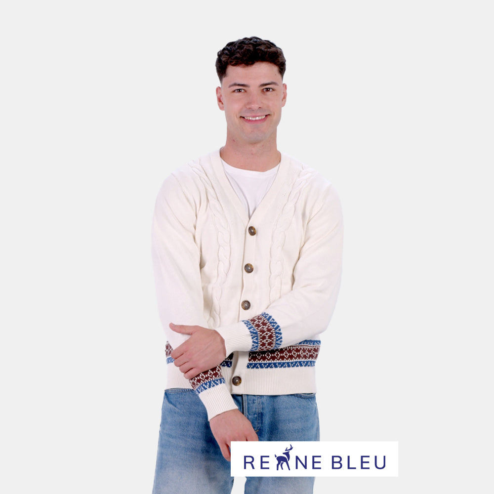 Jersey para Hombre Cárdigan de Algodón Orgánico Renne