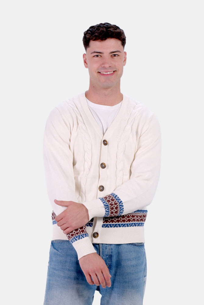 Jersey para Mujer Cárdigan de Algodón Orgánico Renne Hombre