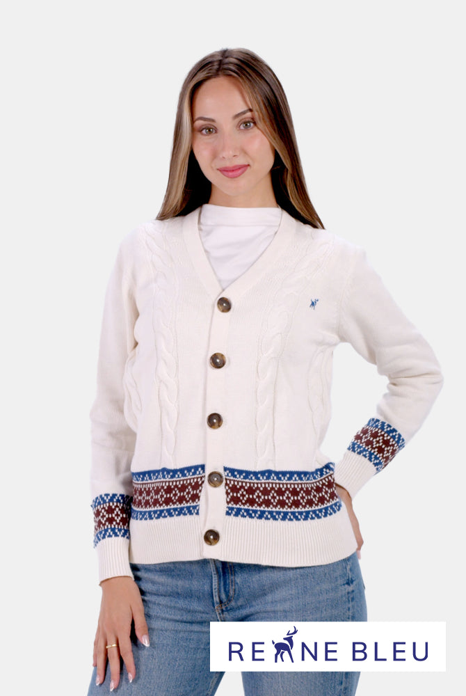 Jersey para Mujer Cárdigan de Algodón Orgánico Renne