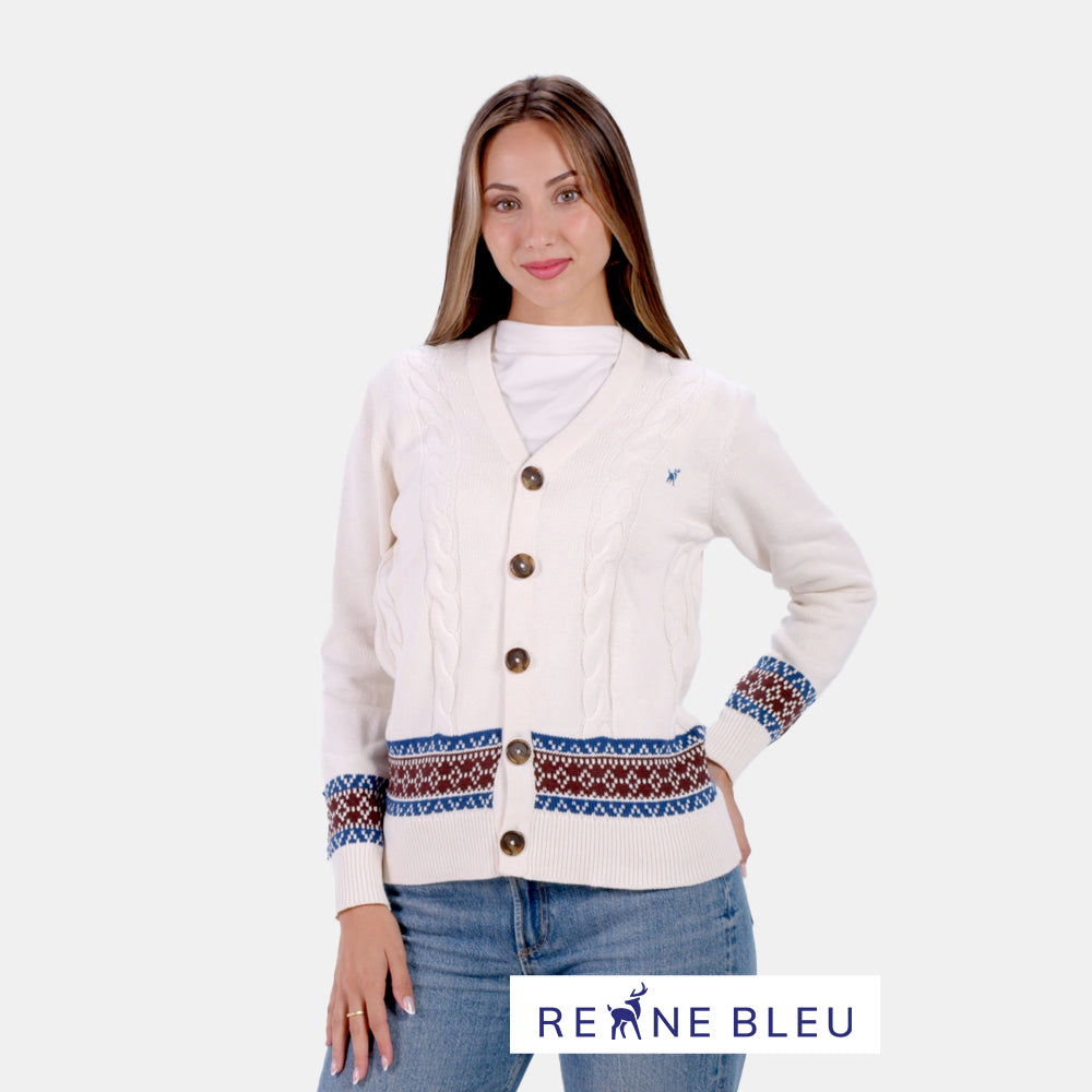 Jersey para Mujer Cárdigan de Algodón Orgánico Renne