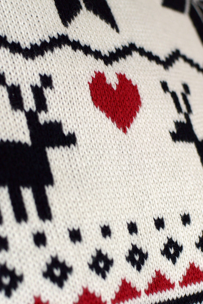 Jersey de Navidad cuello alto Hombre Beige Algodón Orgánico Elegante