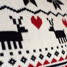 Jersey de Navidad cuello alto Parejas Elegante Algodón Orgánico Beige