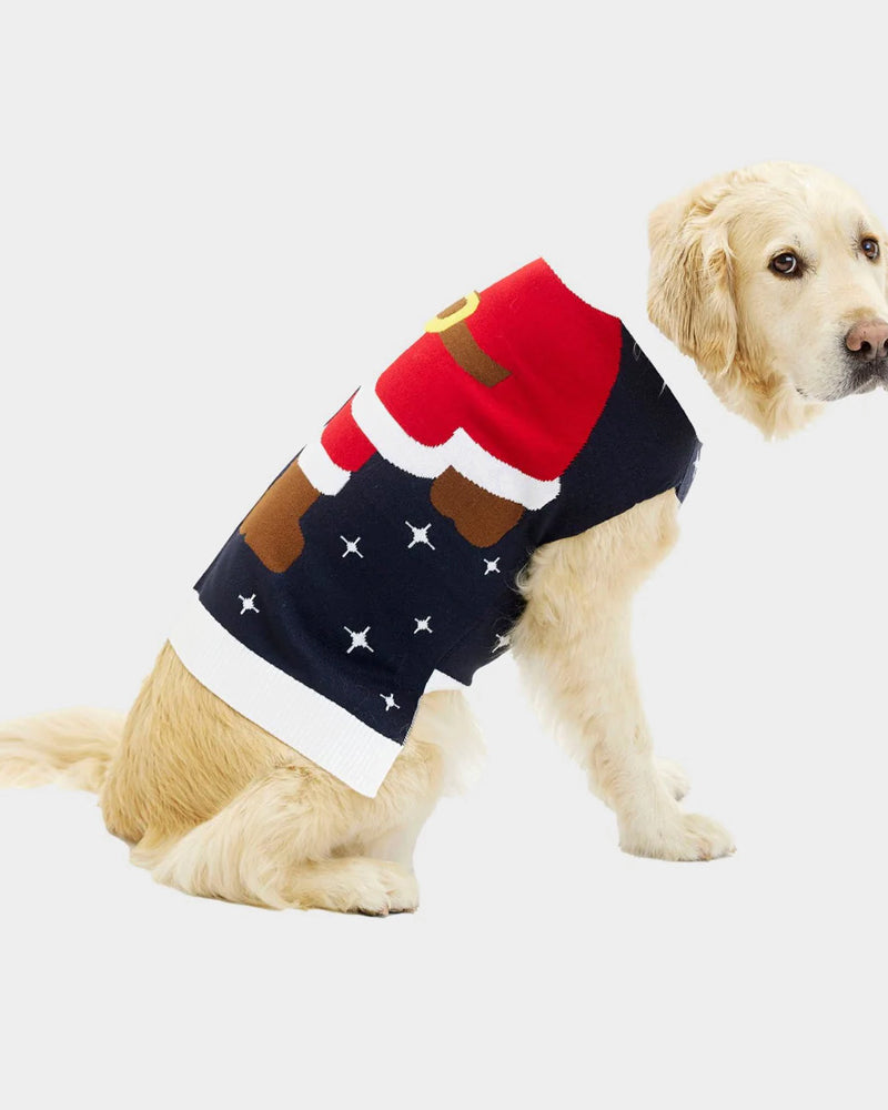 Jersey de Navidad para Perros Traje Santa