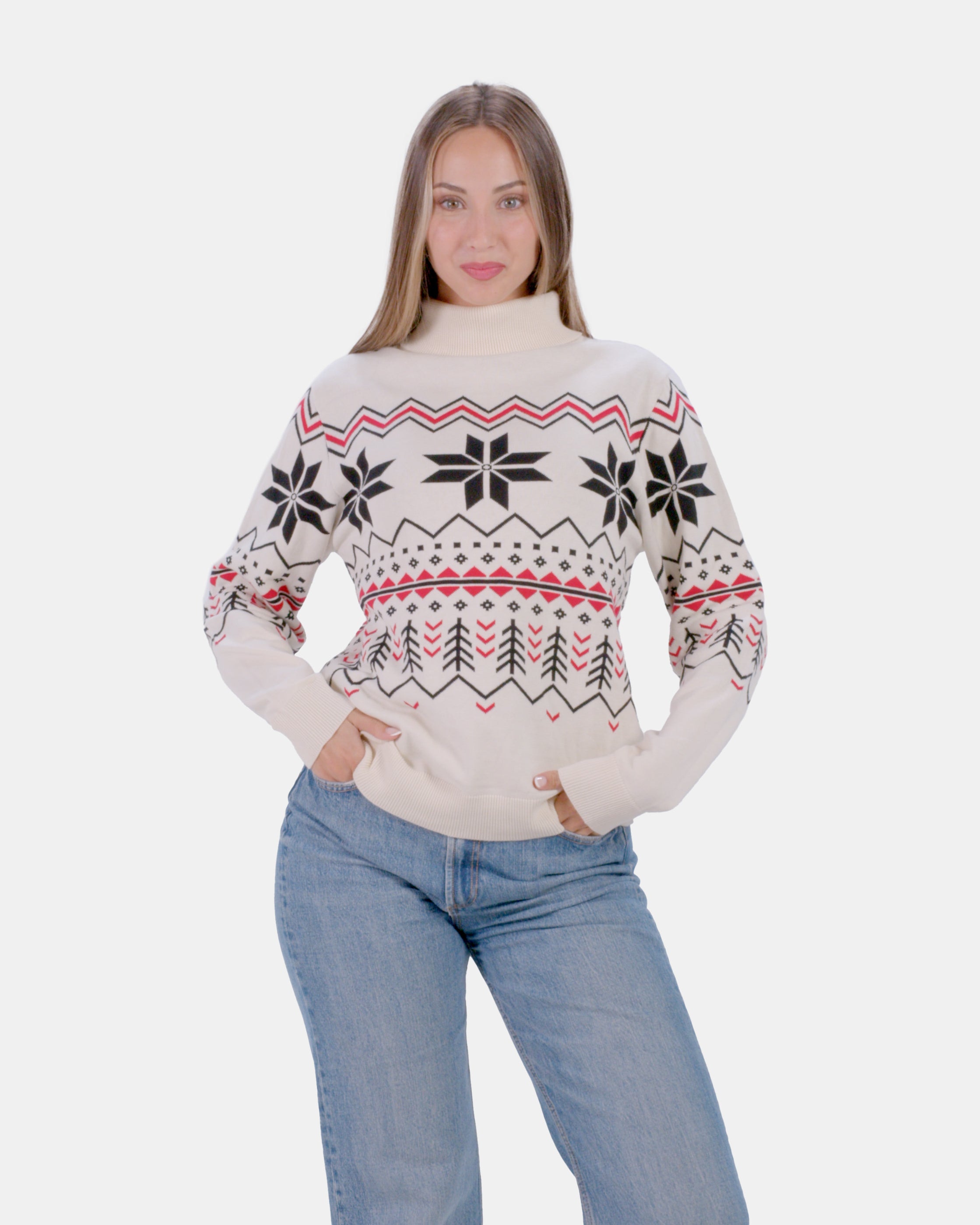 Jersey de Pareja de Algodón Orgánico Après-ski Mujer