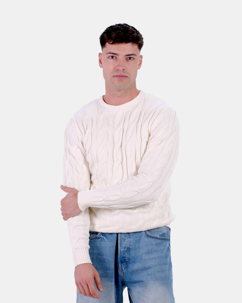 Jersey de Pareja de Algodón Orgánico Snowfall Hombre