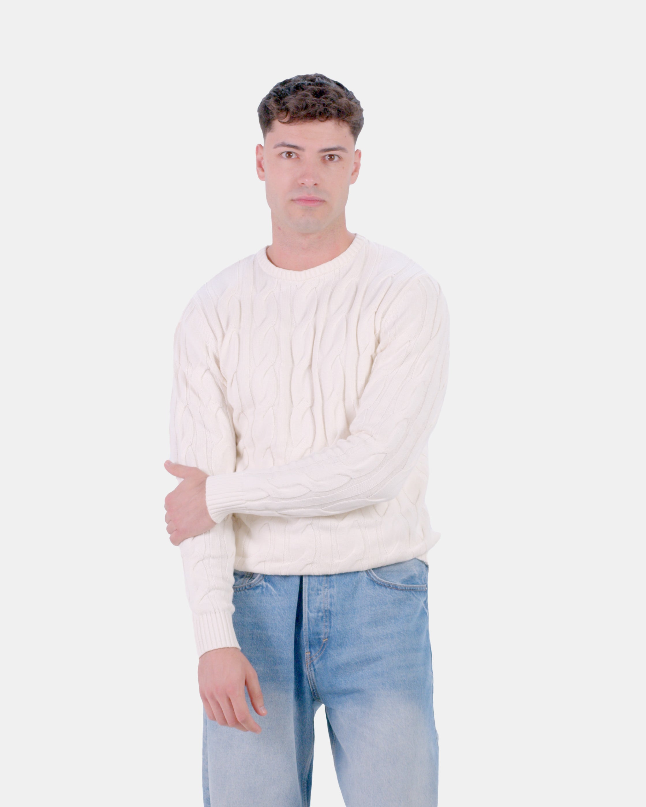 Jersey de Pareja de Algodón Orgánico Snowfall Hombre