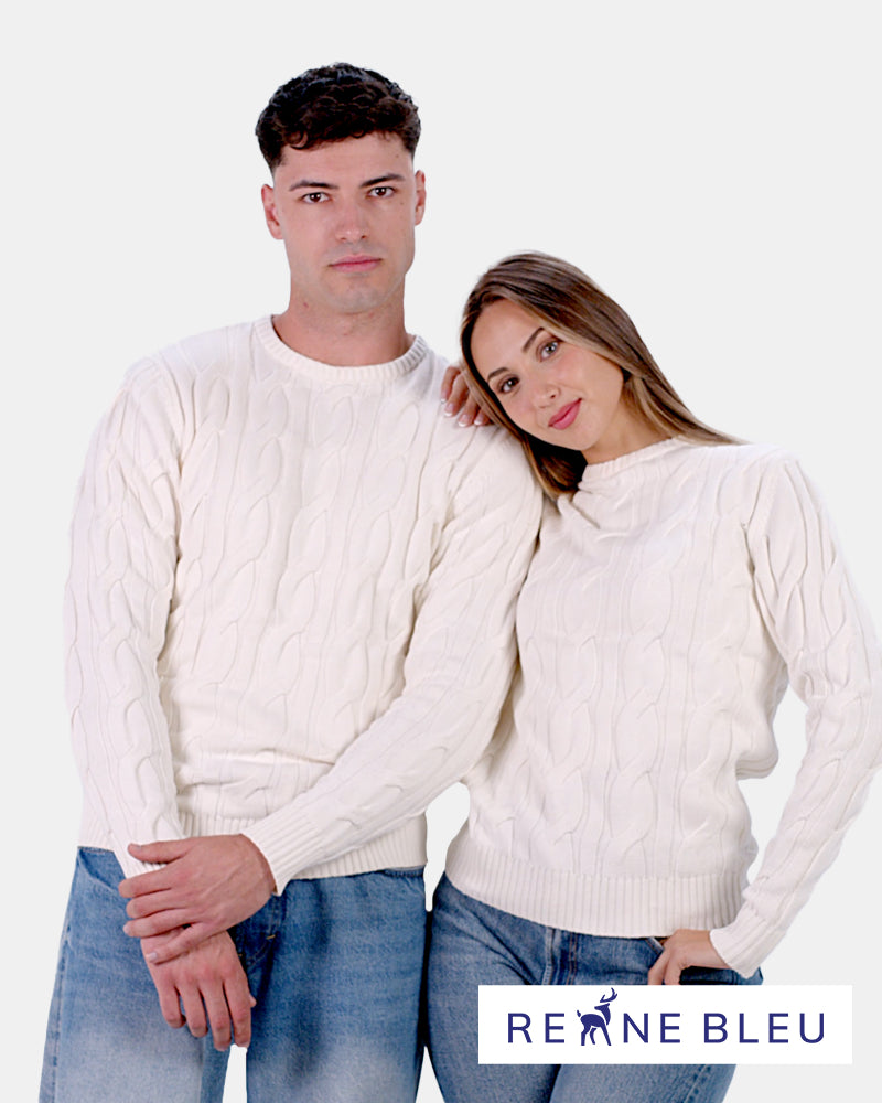 Jersey de Pareja de Algodón Orgánico Snowfall
