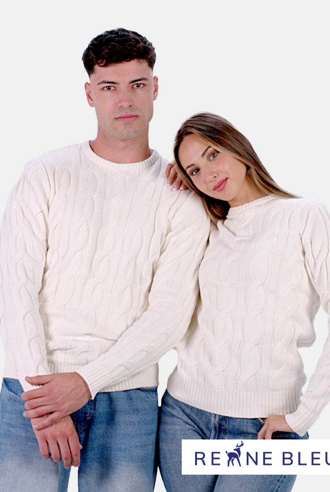 Jersey de Pareja de Algodón Orgánico Snowfall