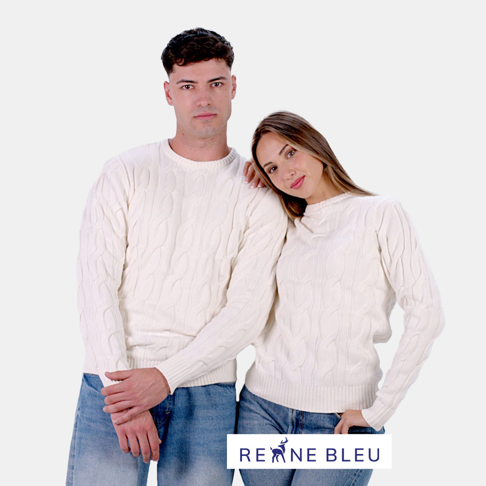 Jersey de Pareja de Algodón Orgánico Snowfall