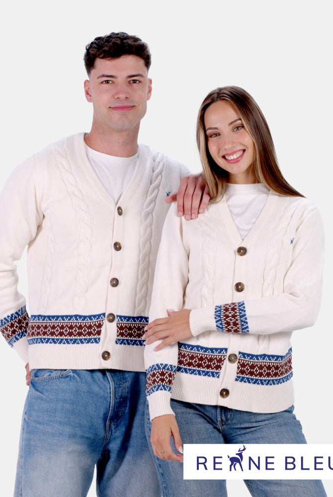 Jersey para Parejas Cárdigan de Algodón Orgánico Renne