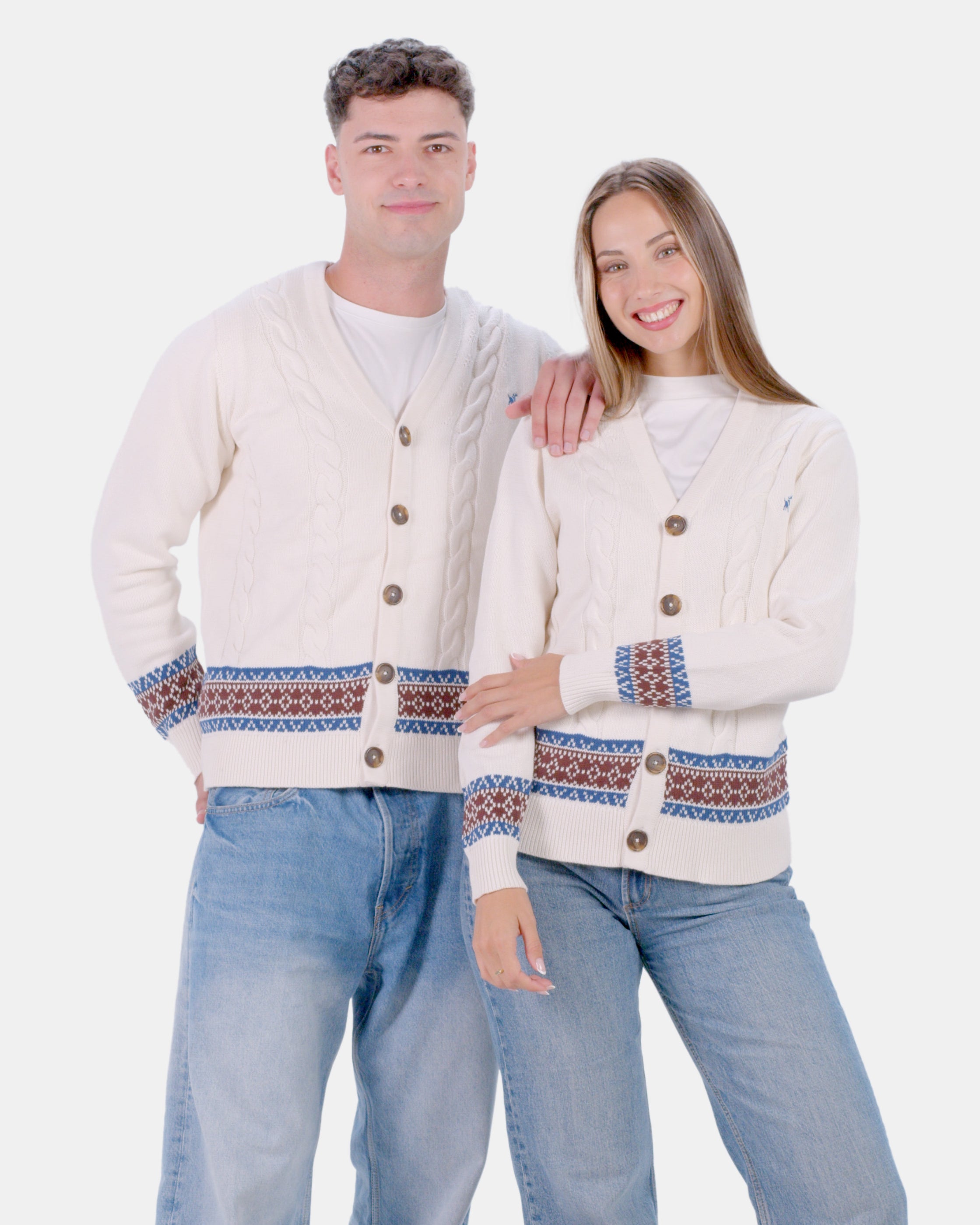 Jersey para Parejas Cárdigan de Algodón Orgánico Renne