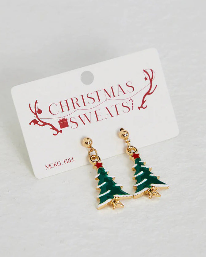 Pendientes Navideños Árbol de Navidad