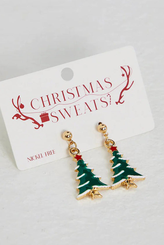Pendientes Navideños Árbol de Navidad