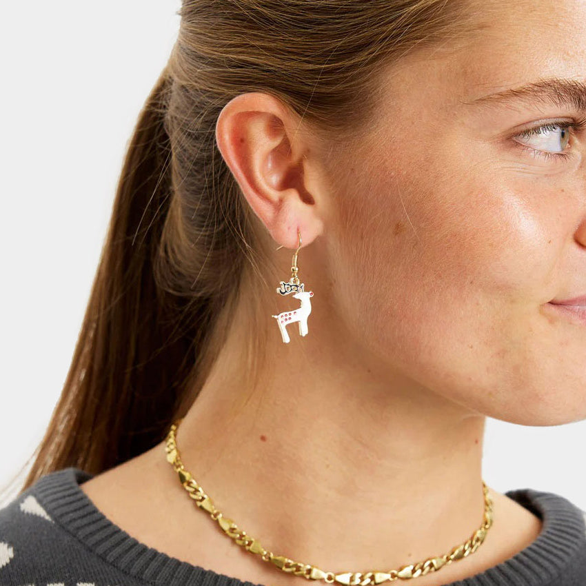 Pendientes Navideños Reno