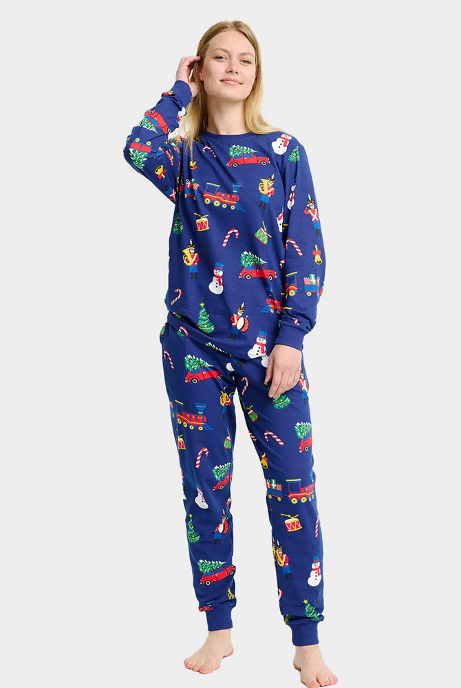 Pijama de Navidad Mujer Adultos Unisex Juguetes Navideños
