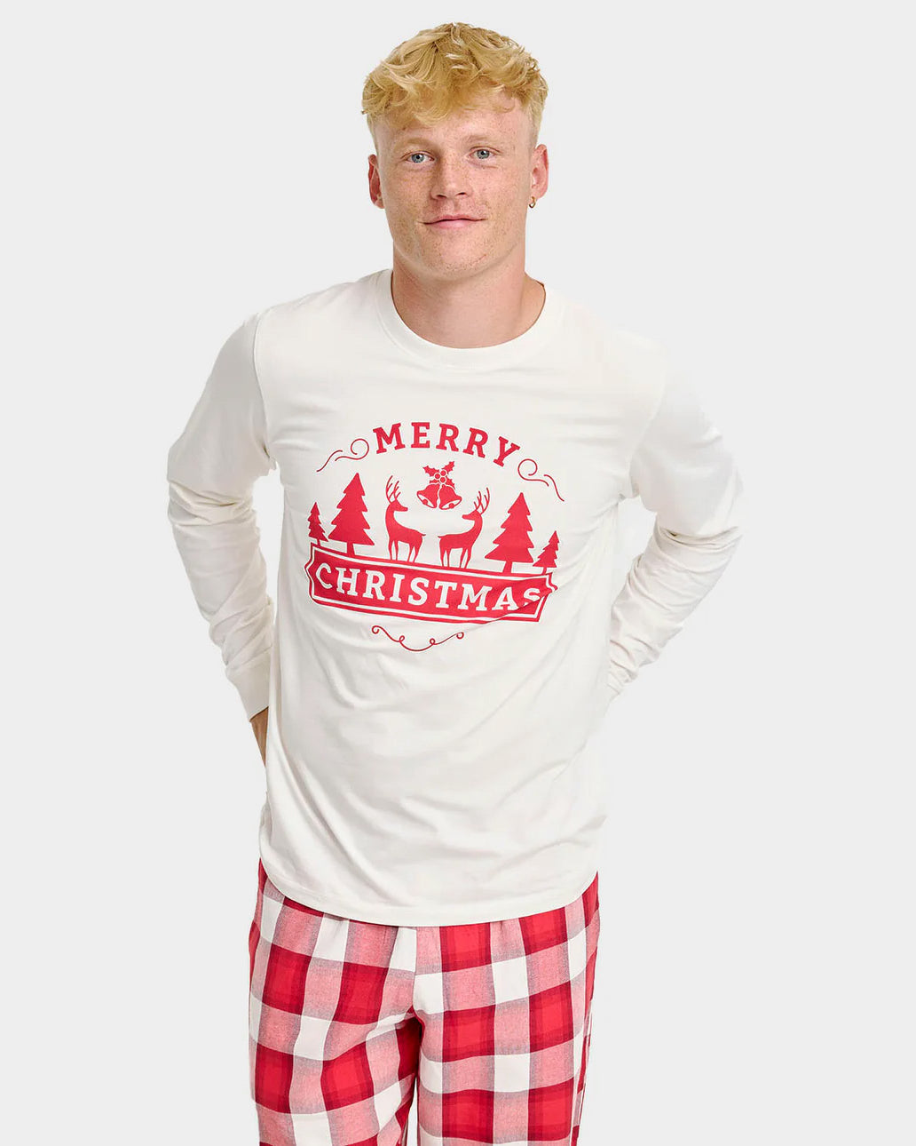 Pijama de Navidad para Adultos Unisex Merry Christmas Hombre