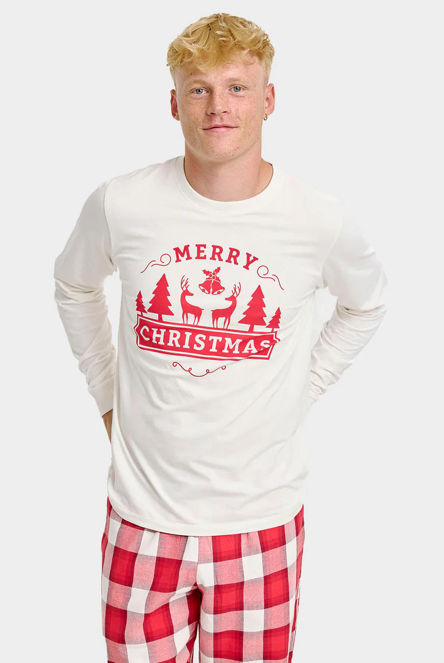 Pijama de Navidad para Adultos Unisex Merry Christmas Hombre