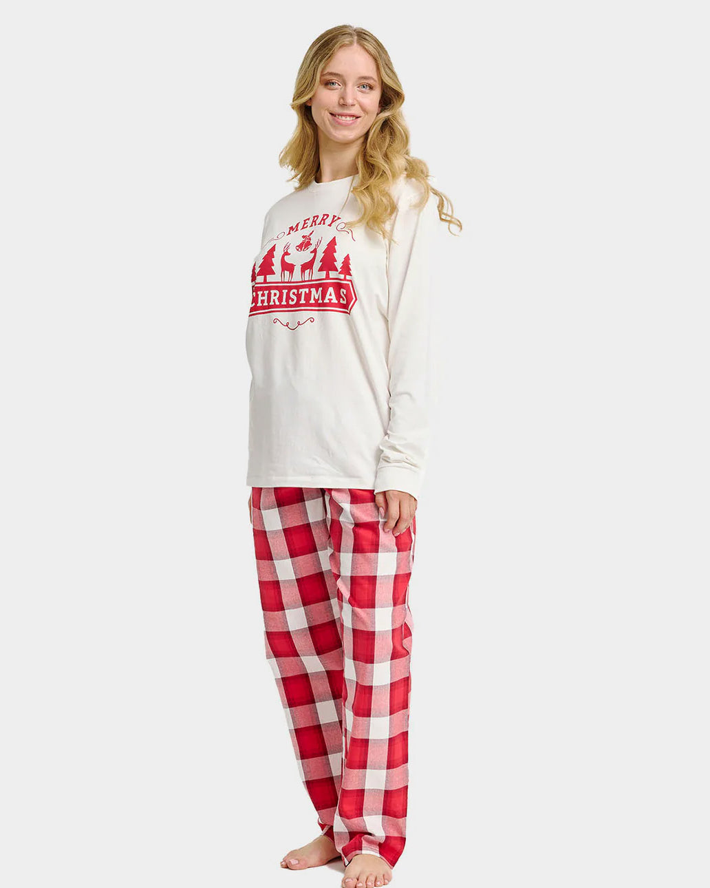 Pijama de Navidad para Adultos Unisex Merry Christmas Mujer
