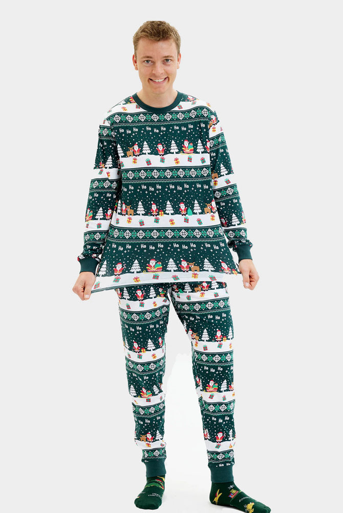 Pijama de Navidad para Familia Green Jolly Christmas hombre