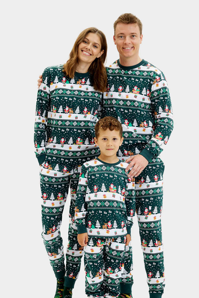 Pijama de Navidad para Familia Green Jolly Christmas