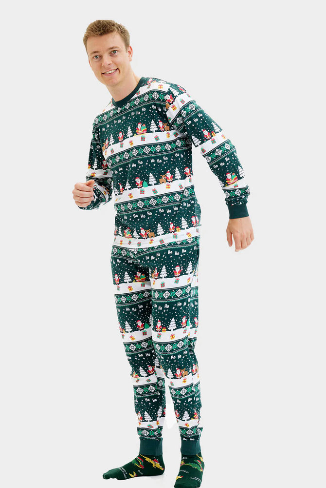 Pijama de Navidad Hombre Green Jolly Christmas