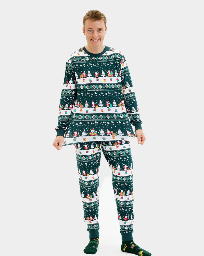 Pijama de Navidad Hombre Green Jolly Christmas
