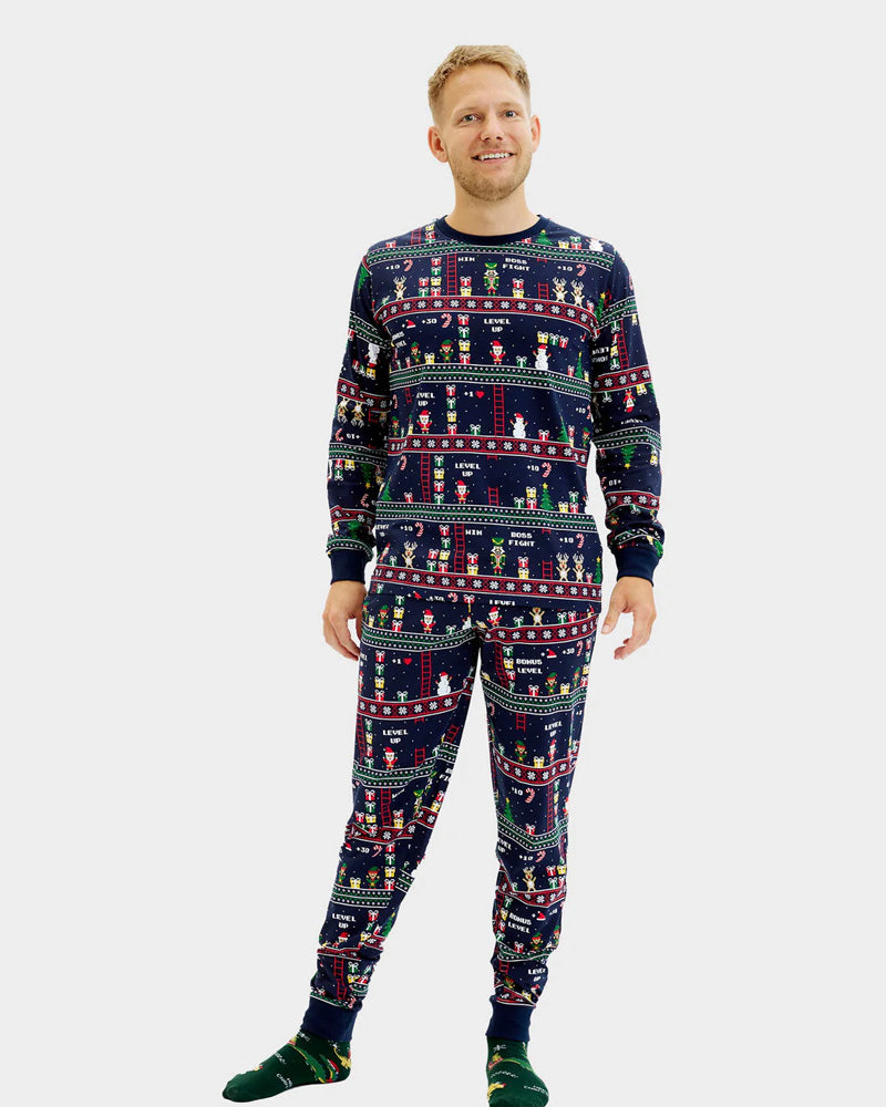 Pijama de Navidad para Hombre Unisex Vintage Gaming