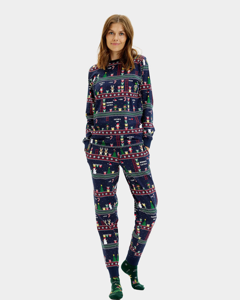 Pijama de Navidad para Mujer Unisex Vintage Gaming