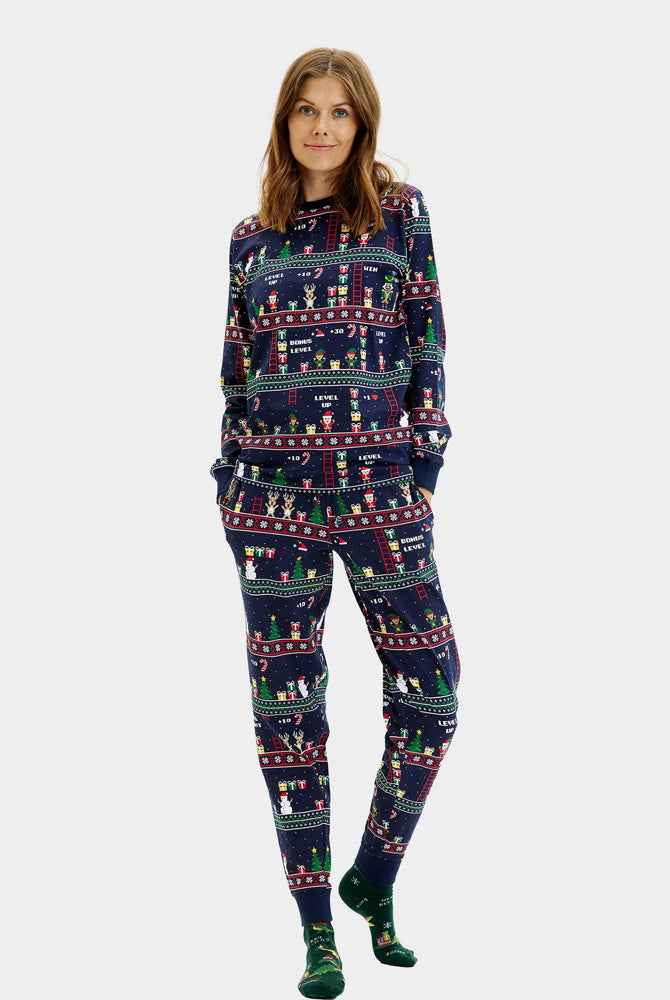 Pijama de Navidad para Mujer Unisex Vintage Gaming