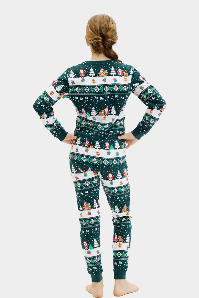 Pijama de Navidad para Niños Green Jolly Christmas