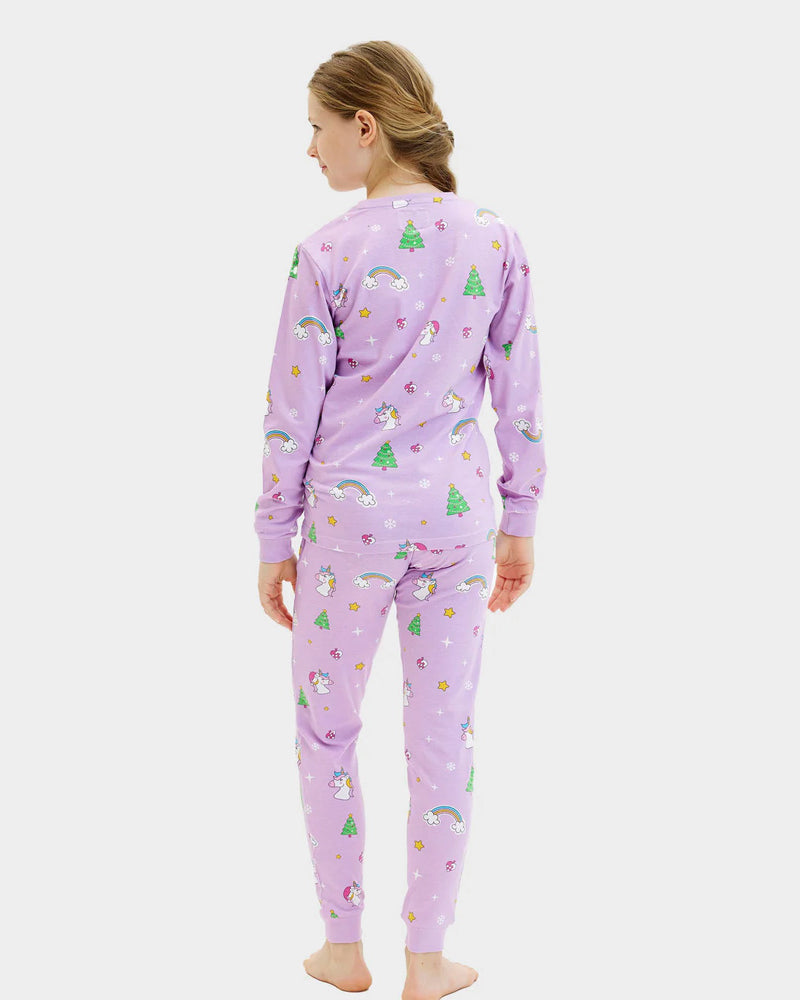 Pijama de Navidad para Niños y Niña Unicornios