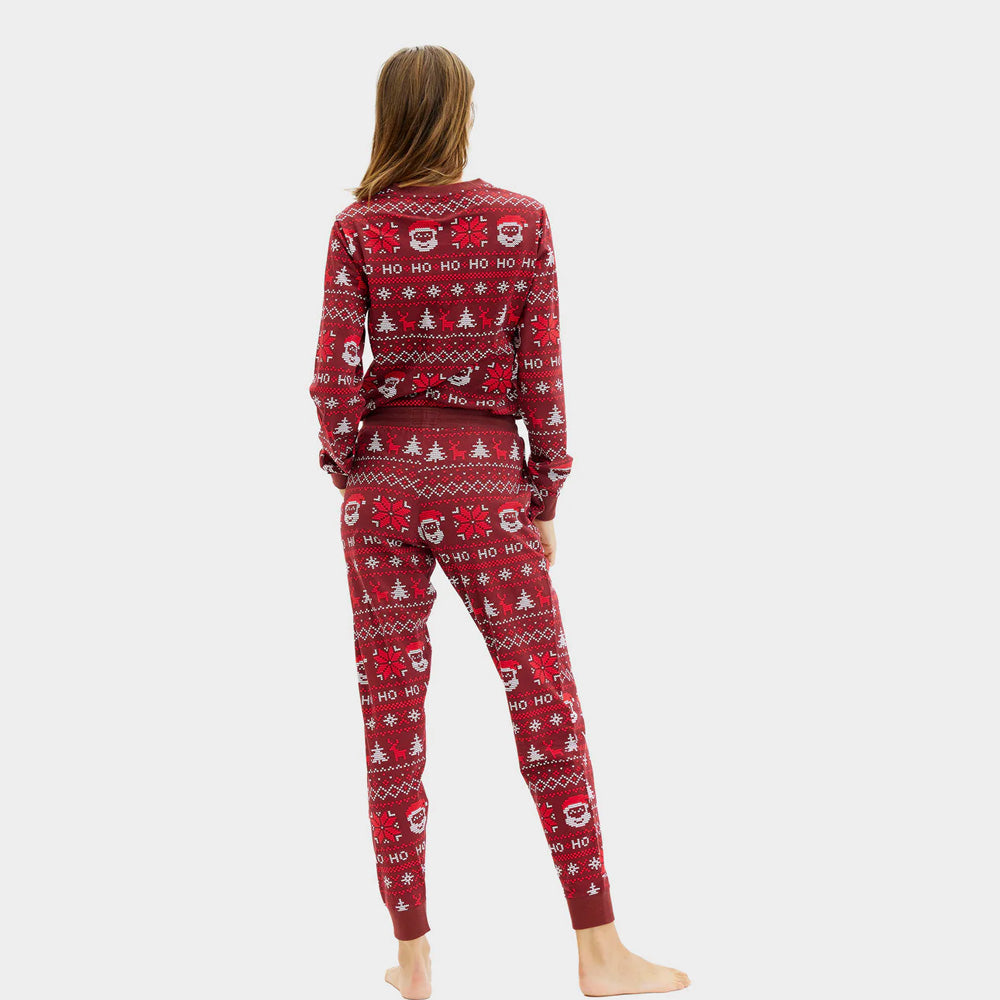 Pijama de Navidad Unisex Rojo Ho Ho Ho