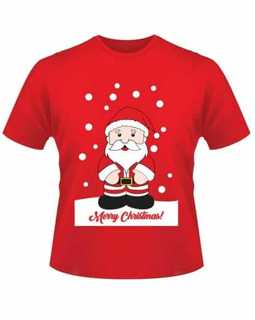 Camiseta Navideña Hombre y Mujer de Papá Noel