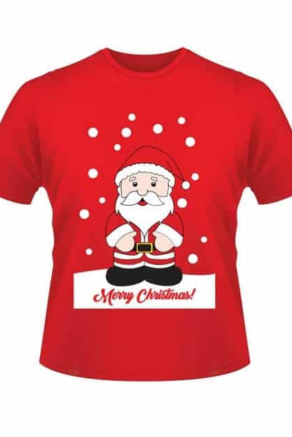 Camiseta Navideña Hombre y Mujer de Papá Noel