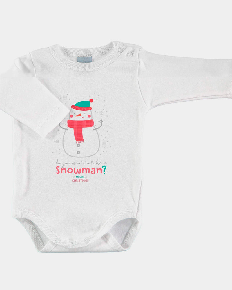 Body de Navidad para Bebé Muñeco de Nieve