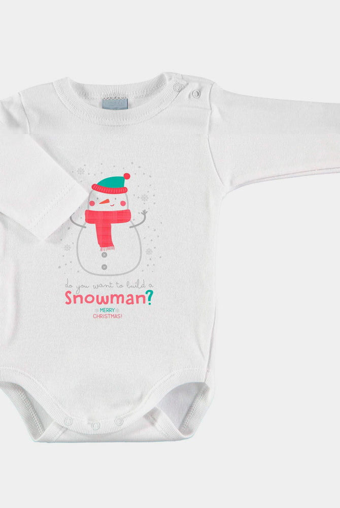 Body de Navidad para Bebé Muñeco de Nieve