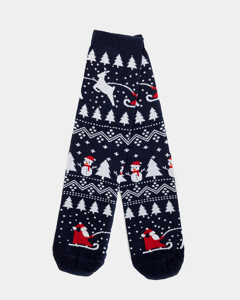 Calcetines de Navidad Unisex Árboles, Muñecos y Papá Noel