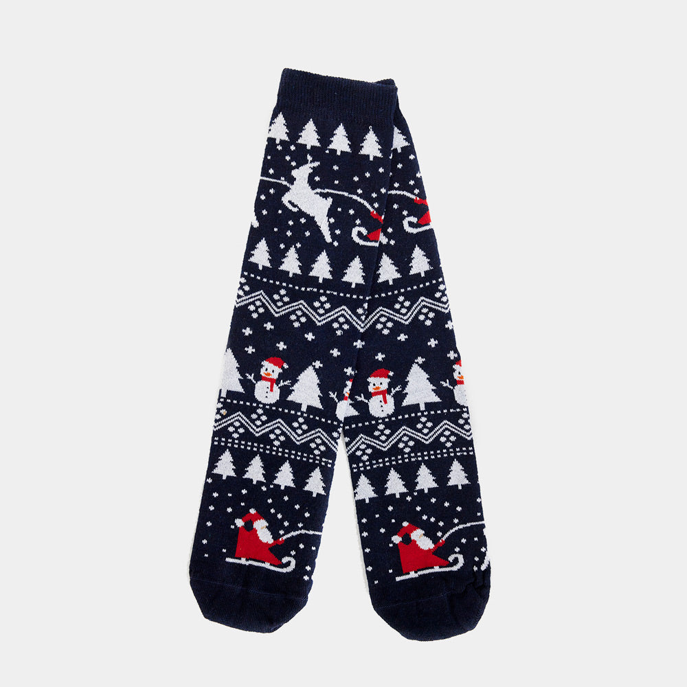 Calcetines de Navidad Unisex Árboles, Muñecos y Papá Noel