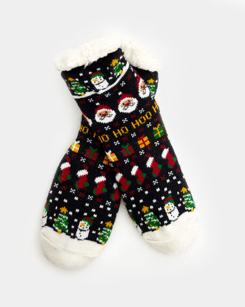 Calcetines de Navidad de Andar por Casa Santa, Muñecos y Regalos
