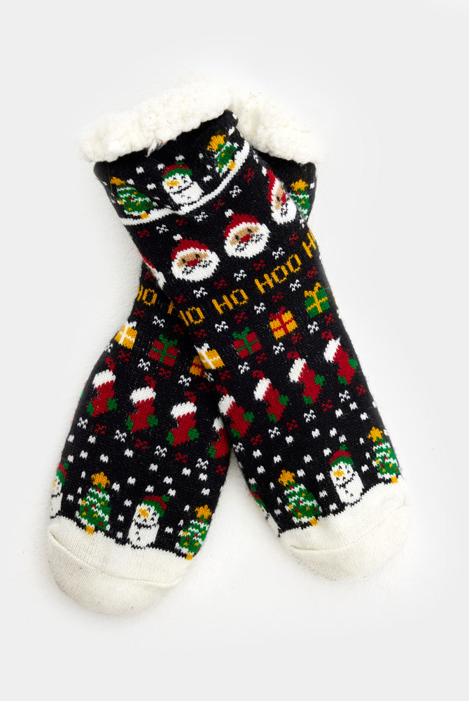 Calcetines de Navidad de Andar por Casa Santa, Muñecos y Regalos