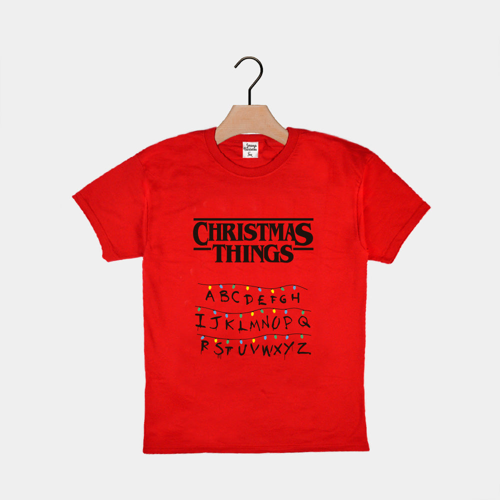 Camiseta Navideña para Niños Christmas Things